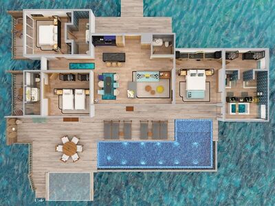 Avani+ Fares Maldives Resort - Three Bedroom Sunset Over Water Pool Residence