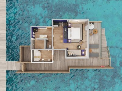 Avani+ Fares Maldives Resort - Over Water Pool Villa