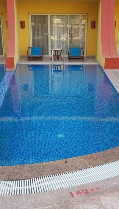 Carols Beau Rivage Hotel - Deluxe Twin Room, Private Pool, Pool View - Garden View