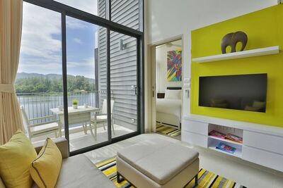 Cassia Phuket by Banyan Group - 2 Bedroom Loft With Water (A Double Bed In First Bedroom, A Single Bed In Second Bedroom) - Lagoon View