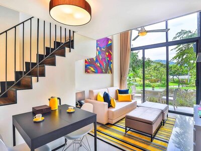 Cassia Phuket by Banyan Group - 2 Bedroom Loft  (A Double Bed In First Bedroom, A Single Bed In Second Bedroom) - Garden View