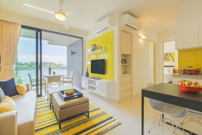 Cassia Phuket by Banyan Group - 2 Bedroom Water (A Double Bed In First Bedroom, A Single Bed In Second Bedroom) - Lagoon View