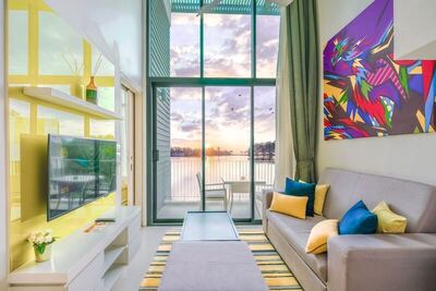 Cassia Phuket by Banyan Group - 2 Bedroom Loft With Water (A Double Bed In First Bedroom, A Single Bed In Second Bedroom) - Lagoon View