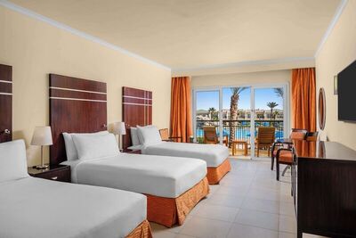 DoubleTree by Hilton Sharm El Sheikh - Sharks Bay Resort - Deluxe Room, Triple Bed, Pool View, Mountainside