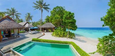 Dusit Thani Maldives - 2 Bedrooms Beach Pool Villa, 262sqm, Beachfront, Butler Service