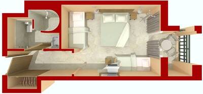 El Borj Hotel - Family Room, Garden View