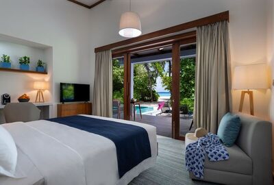 Ifuru Island Resort Maldives - Sunset Two Bedroom Beach Villa With Pool - Sea View