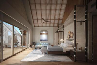 JW Marriott Kaafu Atoll Island Resort - Sunset Beach Pool Villa With King And Sofa Bed - Sunset View