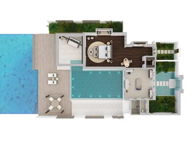 Naladhu Private Island Maldives - Ocean House With Pool And Private Beach Cabana