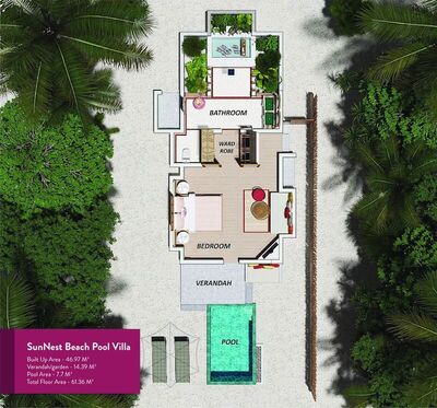 OBLU SELECT Lobigili  with Free Transfers - SunNest Beach Pool Villa (minimum 2 adults)