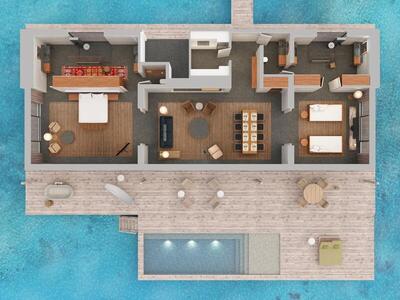 Patina Maldives, Fari Islands - Two Bedroom Water Pool Villa  