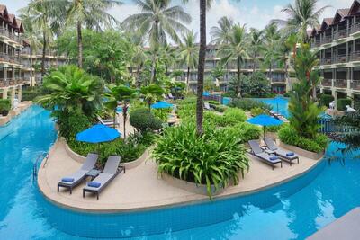 Phuket Marriott Resort & Spa, Merlin Beach - Guest Room, 1 King, Pool View