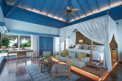 Raffles Maldives Meradhoo Resort - Room, 2 Bedrooms, Private Pool, Beachside (Sunset)
