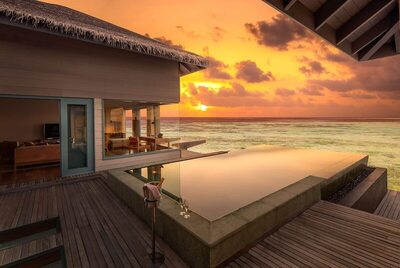 Raffles Maldives Meradhoo Resort - Room, 2 Bedrooms, Private Pool, Overwater (Sunset)