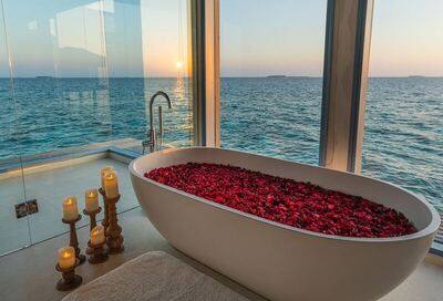 Raffles Maldives Meradhoo Resort - Room, 2 Bedrooms, Private Pool, Overwater (Sunset)