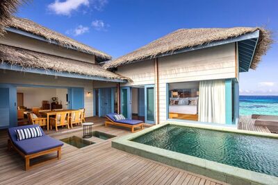 Raffles Maldives Meradhoo Resort - Room, 2 Bedrooms, Private Pool, Overwater (Sunset)