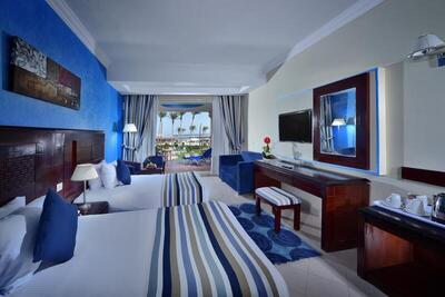 Sea Beach Aqua Park Resort - Deluxe Triple Room with Sea View - Egyptians and Residents Only