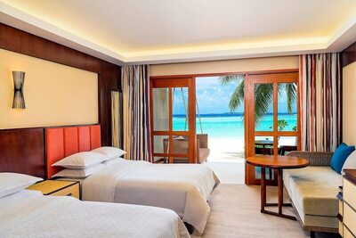 Sheraton Maldives Full Moon Resort & Spa - Deluxe Room, 2 Double Beds, Beach View