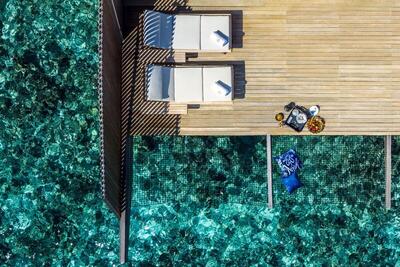 The St. Regis Maldives Vommuli Resort - Overwater Villa with Pool, 1 Bedroom Villa, 1 King, Sofa bed