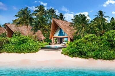 The St. Regis Maldives Vommuli Resort - Beach Villa with Pool, 1 Bedroom Villa, 1 King, Sofa bed, Beachfront
