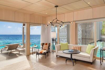 The St. Regis Maldives Vommuli Resort - 2 Bedroom Sunset Overwater Villa with Pool, Villa, Oceanside, Private pool