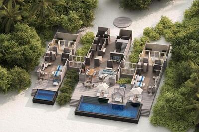 The St. Regis Maldives Vommuli Resort - Caroline Astor Estate, 3 Bedroom Villa, Oceanside