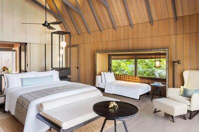 The St. Regis Maldives Vommuli Resort - Garden Villa with Pool, 1 Bedroom Villa, 1 King, Sofa bed, Garden view