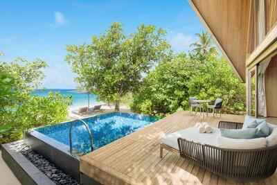 The St. Regis Maldives Vommuli Resort - Beach Villa with Pool, 1 Bedroom Villa, 1 King, Sofa bed, Beachfront
