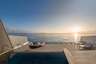 The St. Regis Maldives Vommuli Resort - Sunset Overwater Villa, 1 Bedroom Villa, 1 King, Sofa bed