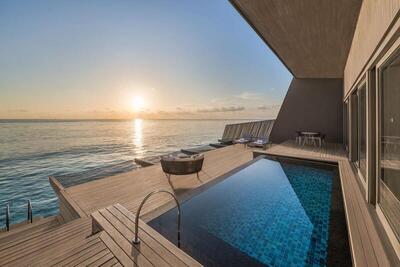 The St. Regis Maldives Vommuli Resort - Sunset Overwater Villa, 1 Bedroom Villa, 1 King, Sofa bed