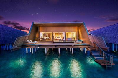The St. Regis Maldives Vommuli Resort - Sunset Overwater Villa, 1 Bedroom Villa, 1 King, Sofa bed