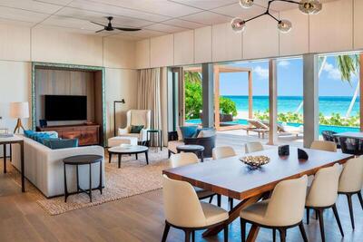 The St. Regis Maldives Vommuli Resort - 2 Bedroom Beach Suite with Pool, Suite, Ocean view, Beach front