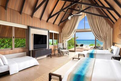 The St. Regis Maldives Vommuli Resort - 2 Bedroom Beach Suite with Pool, Suite, Ocean view, Beach front