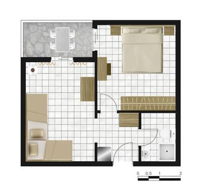 Xenios Dolphin Beach Hotel - Family Room with Sea View